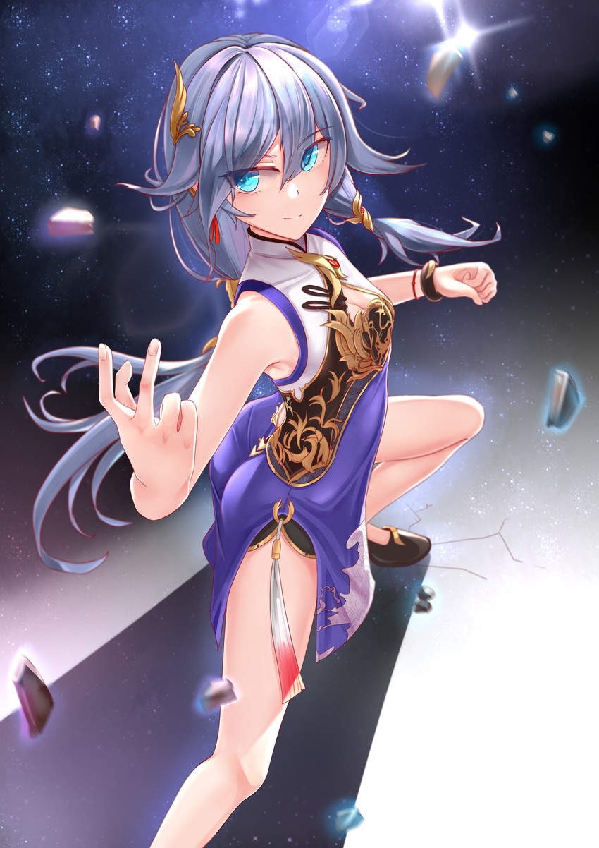 fu hua (honkai and 1 more) drawn by amomo