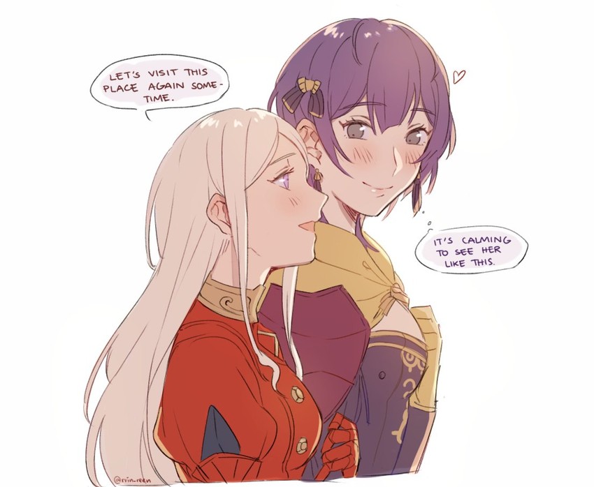 edelgard von hresvelg and bernadetta von varley (fire emblem and 1 more) drawn by yukari_(bryleluansing)