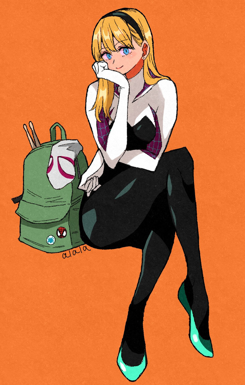spider-gwen and gwen stacy (marvel) drawn by sushi_pizza_rrr
