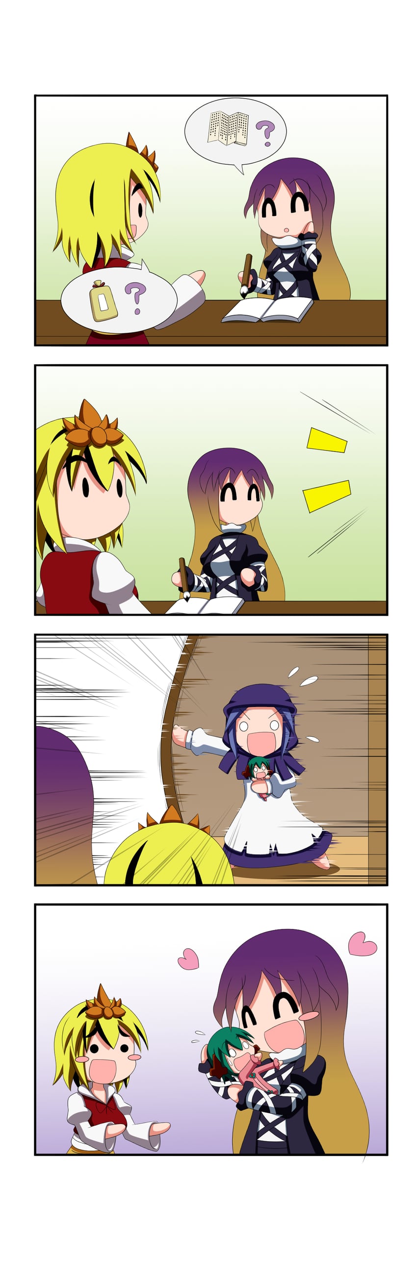 hijiri byakuren, toramaru shou, kumoi ichirin, and kasodani kyouko (touhou) drawn by rakugaki-biyori