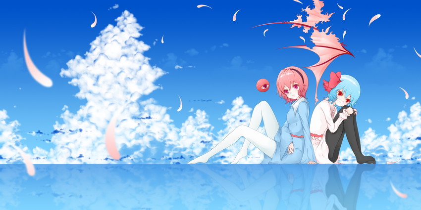 remilia scarlet and komeiji satori (touhou) drawn by dclockwork