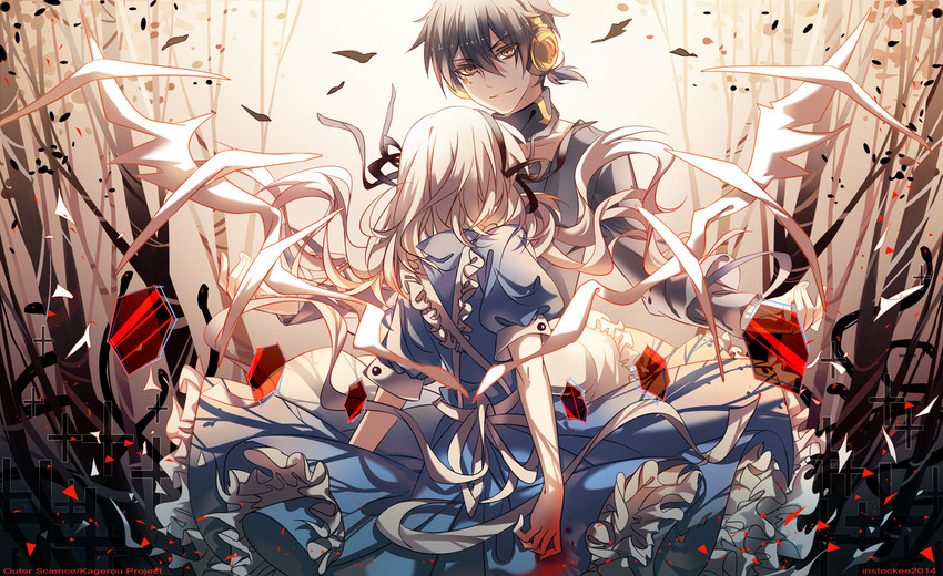 kozakura marry, konoha, and dark konoha (kagerou project and 1 more) drawn by instocklee