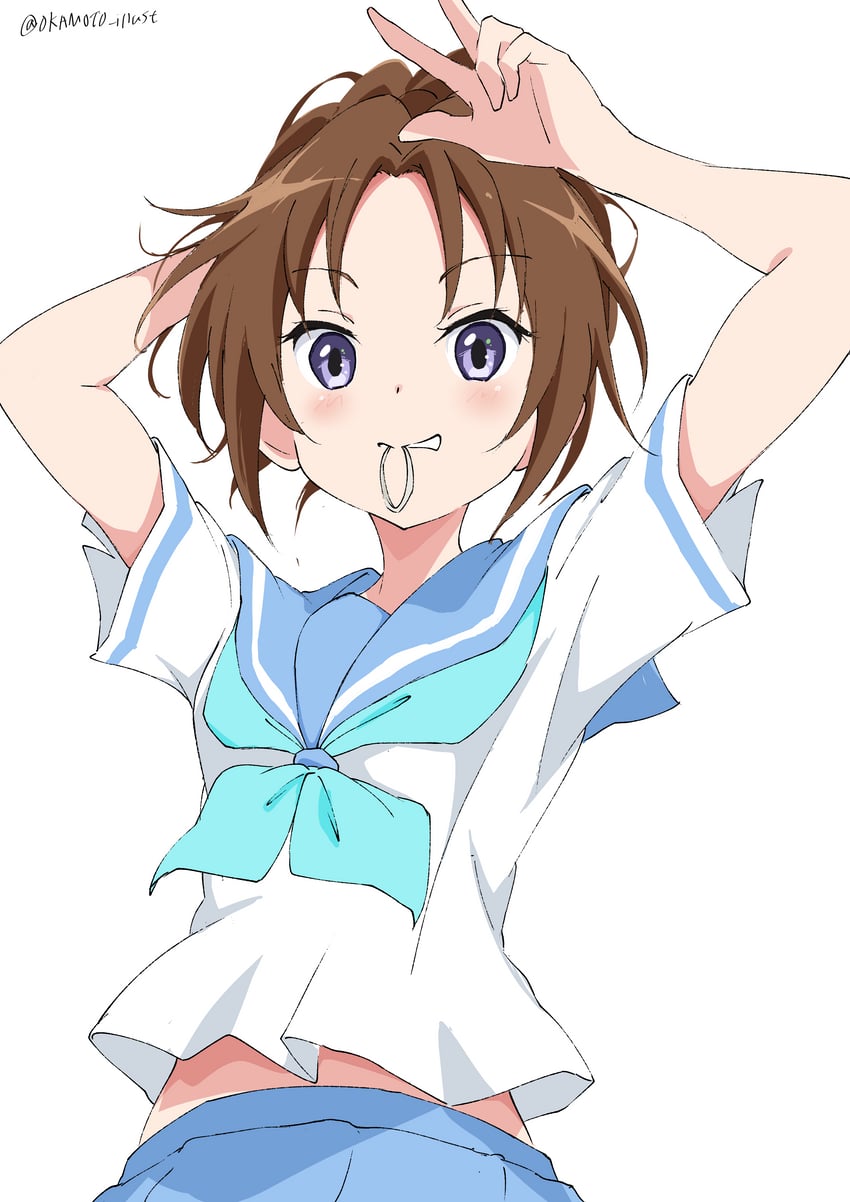 nakagawa natsuki (hibike! euphonium) drawn by white_gorilla_(okamoto)