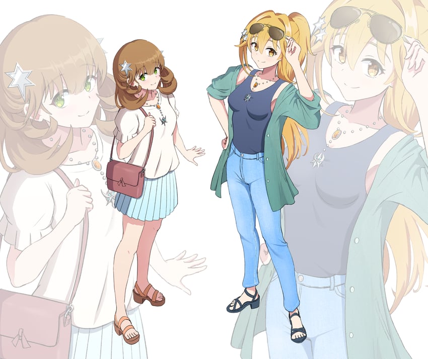 exosister elis and exosister stella (yu-gi-oh!) drawn by kyrion