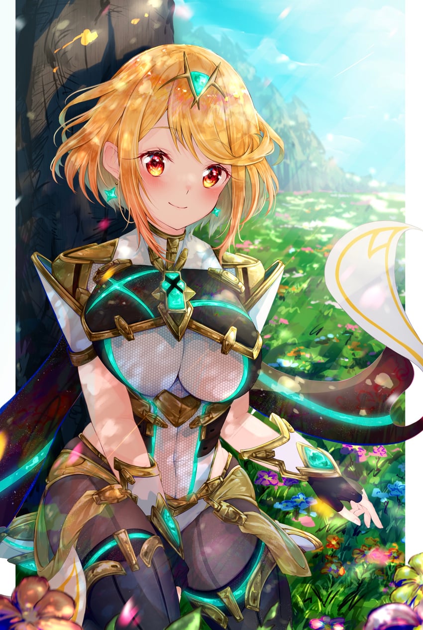 pyra (xenoblade chronicles and 2 more) drawn by nemu_(ut_kakinotane)