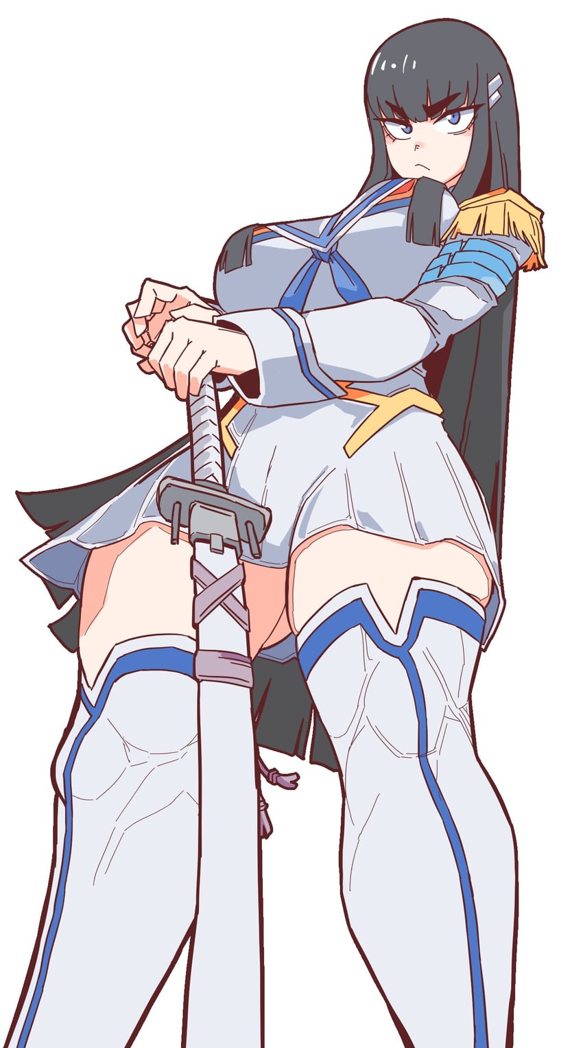 kiryuuin satsuki and junketsu (kill la kill) drawn by bamman