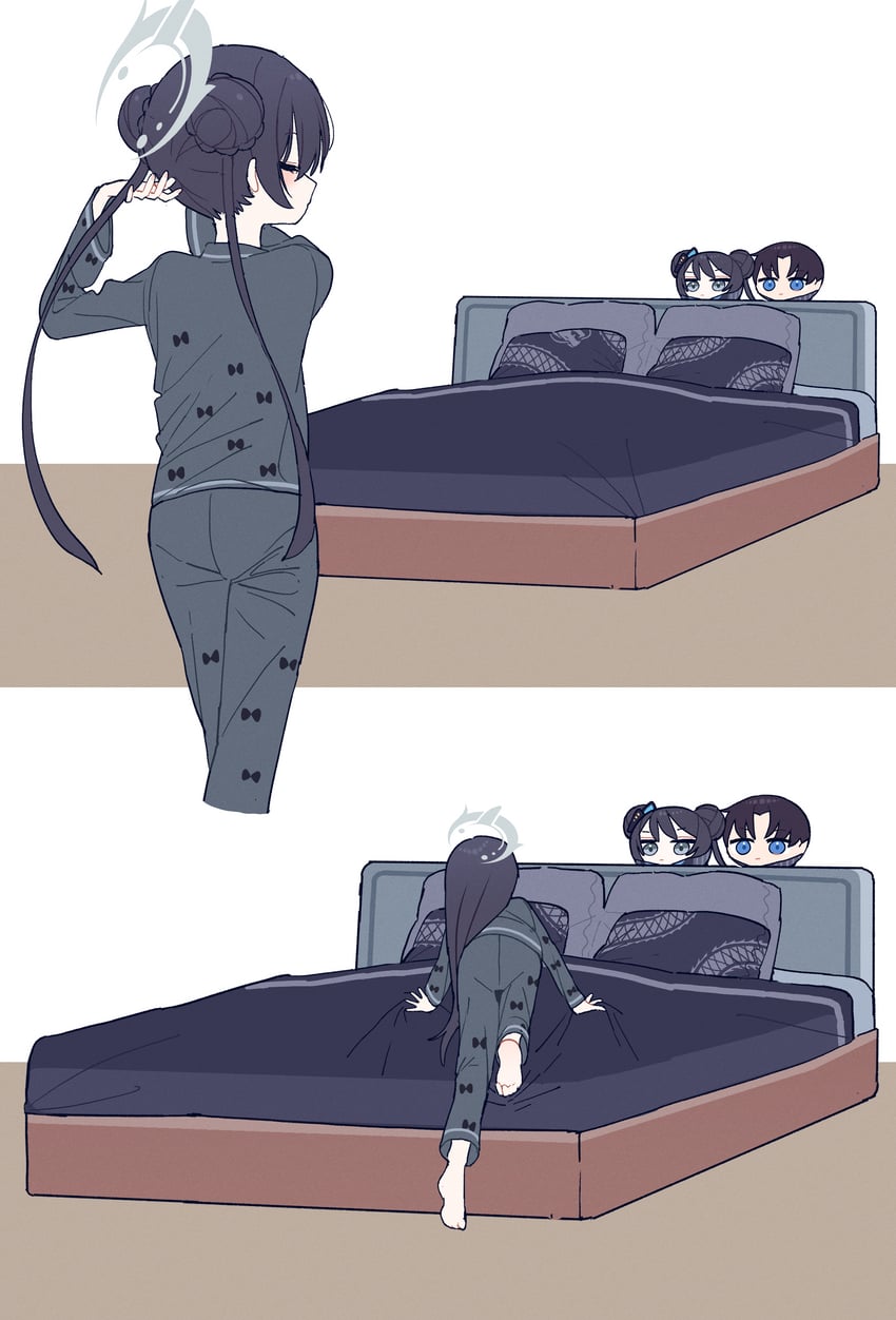 sensei and kisaki (blue archive) drawn by je_o_mo