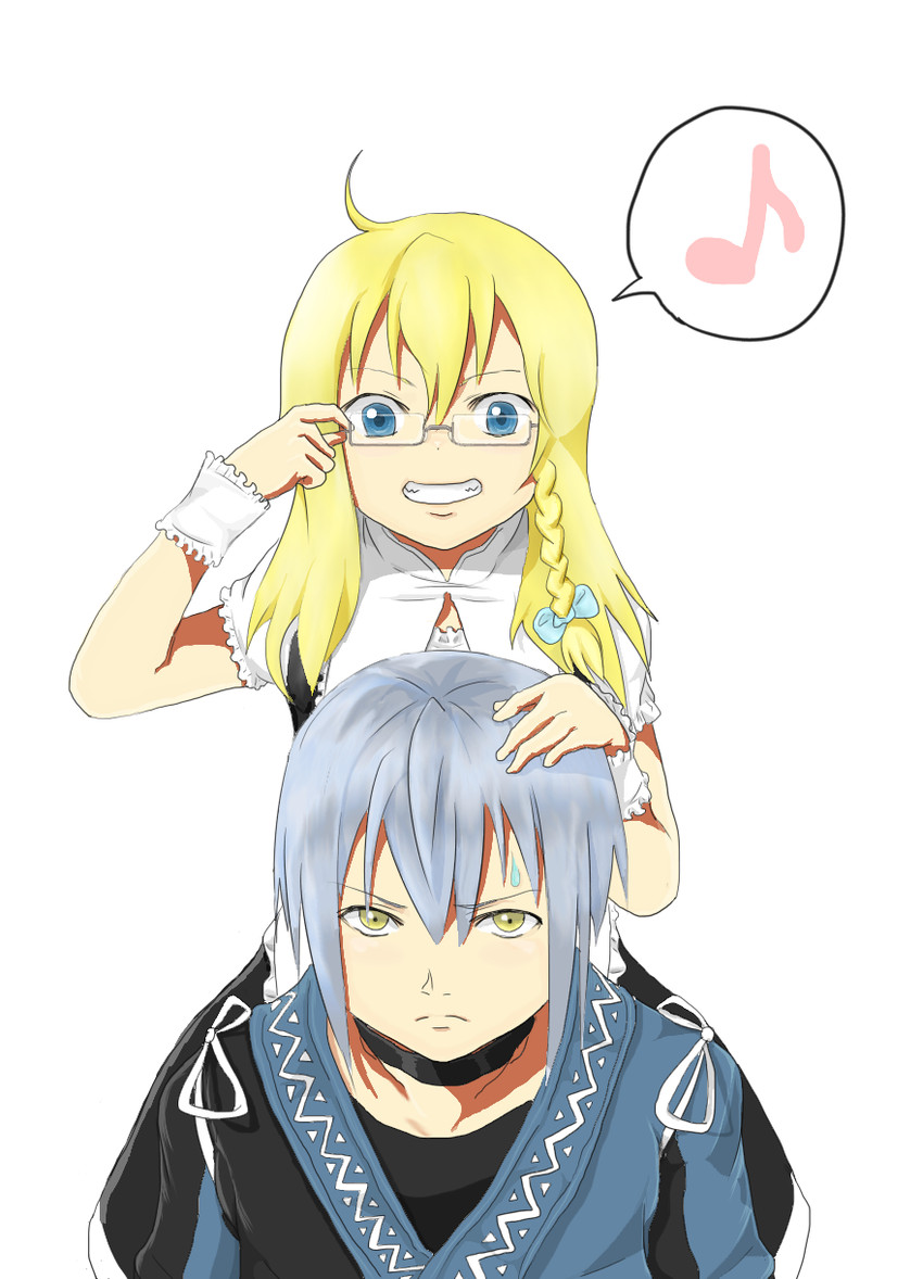 kirisame marisa and morichika rinnosuke (touhou) drawn by izu_(171271372)