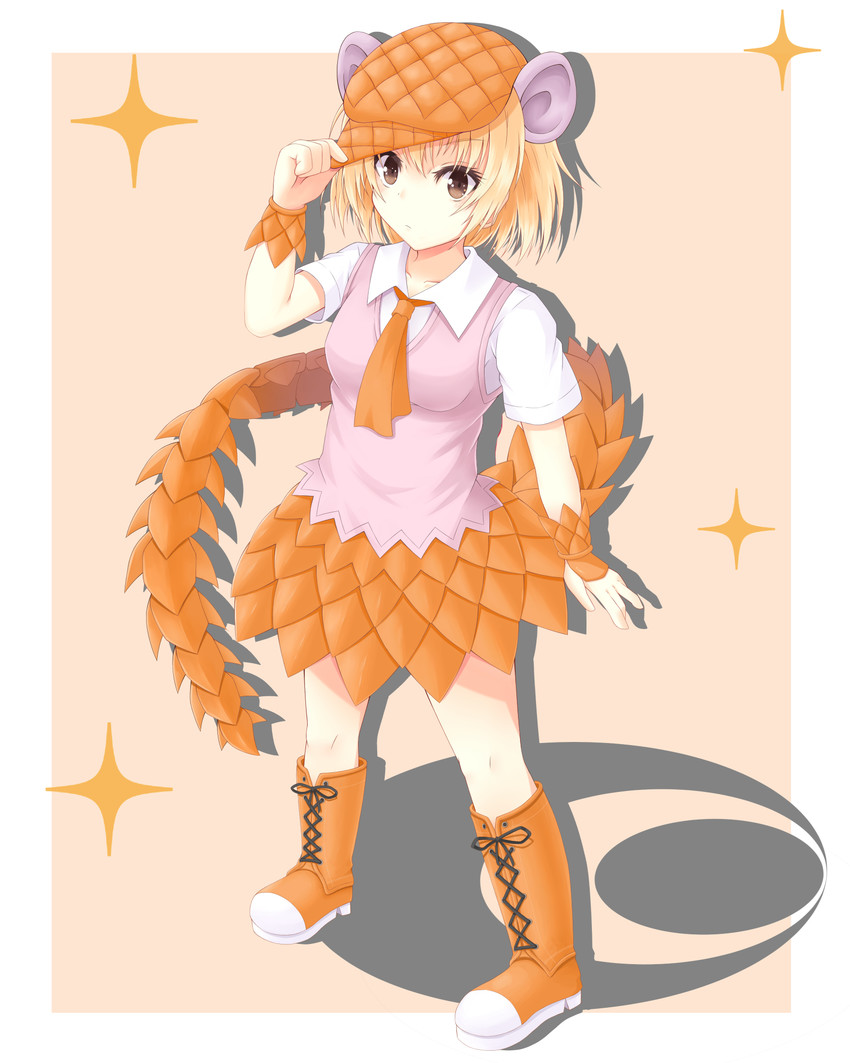 giant pangolin (kemono friends) drawn by sora_(sunday_sky)