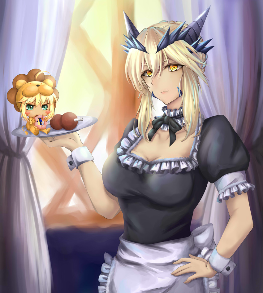 artoria pendragon, saber alter, and saber lion (fate and 4 more) drawn by shiki_(chen321aa)