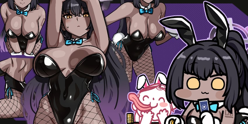 sensei, doodle sensei, and karin (blue archive) drawn by jazz_jack