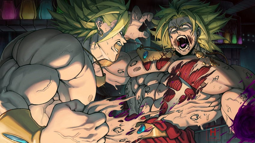 broly and bio broly (dragon ball and 1 more) drawn by hydeover9000