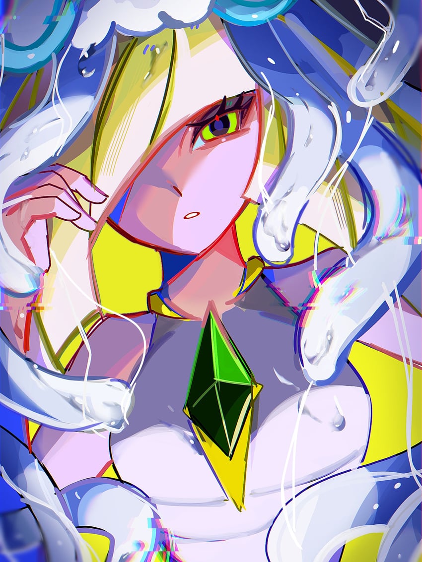 lusamine and nihilego (pokemon and 1 more) drawn by zuhn6zxf3l73690