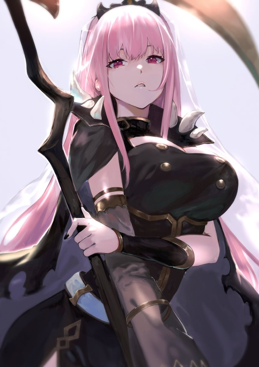 mori calliope (hololive and 1 more) drawn by harutask