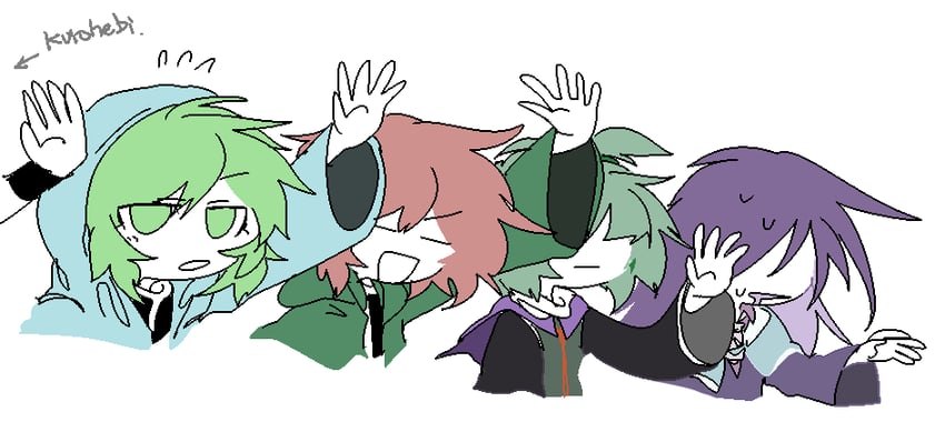 kurohebi, adagumo no saragimaru, shitodo hooaka, shitodo aoji, and clause (len'en) drawn by ling_s