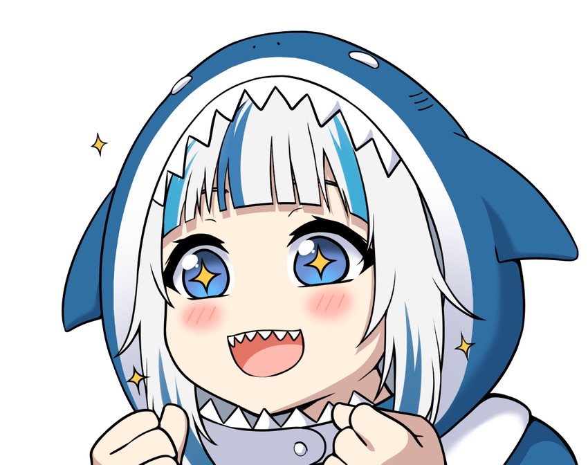 gawr gura (hololive and 1 more) drawn by kangbus