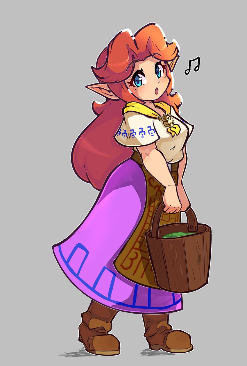 malon (the legend of zelda and 1 more) drawn by nin10ja