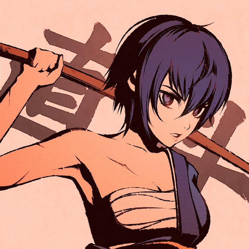 shirogane naoto (persona and 2 more) drawn by moshimoshibe
