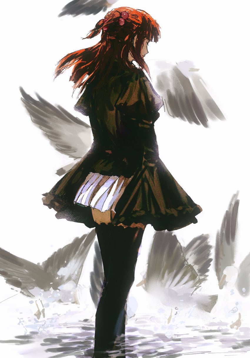 ushiromiya ange (umineko no naku koro ni) drawn by ashashio
