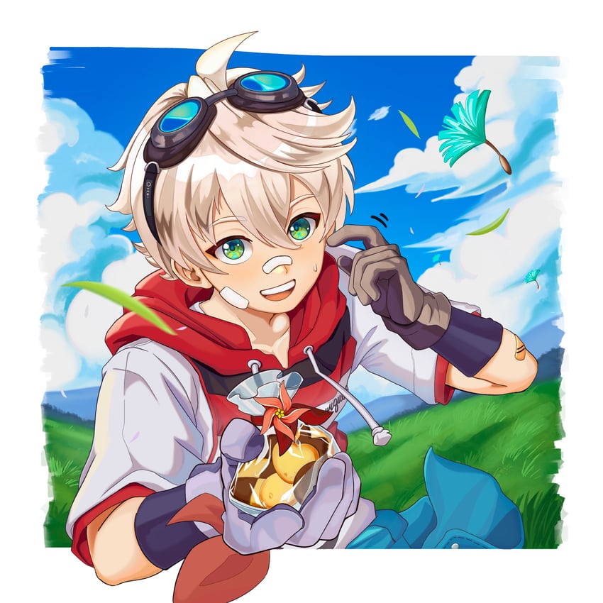 bennett (genshin impact) drawn by torchmyn