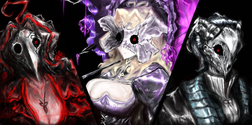 dulcinea, nicolina, and curiambro (project moon and 1 more) drawn by hen_na