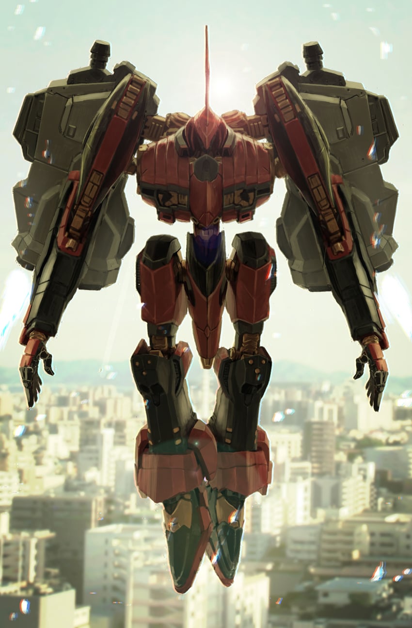 nineball and nineball seraph (armored core) drawn by tsudzura_(hiyokonohina831)