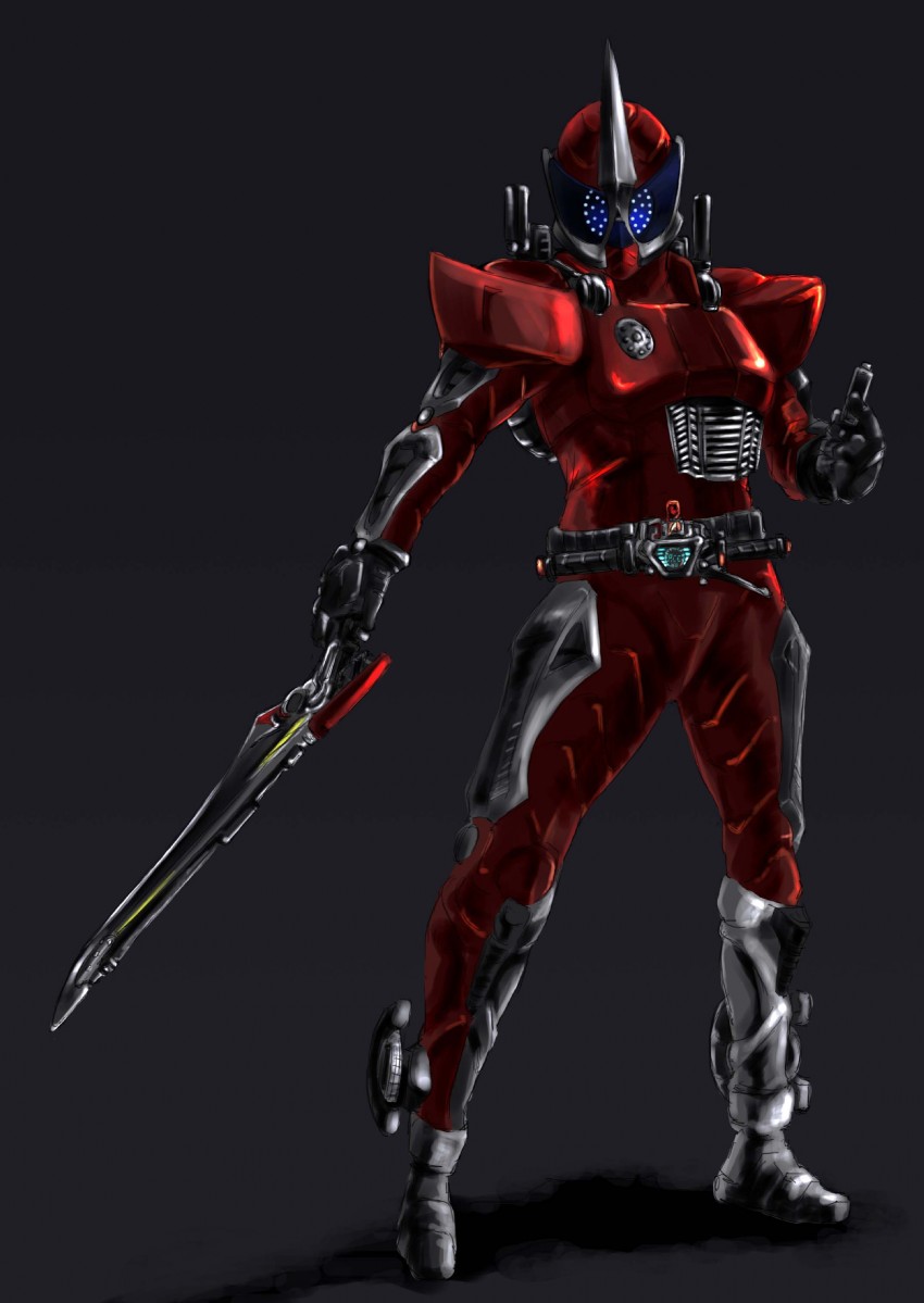kamen rider accel (kamen rider and 1 more) drawn by paintedmike