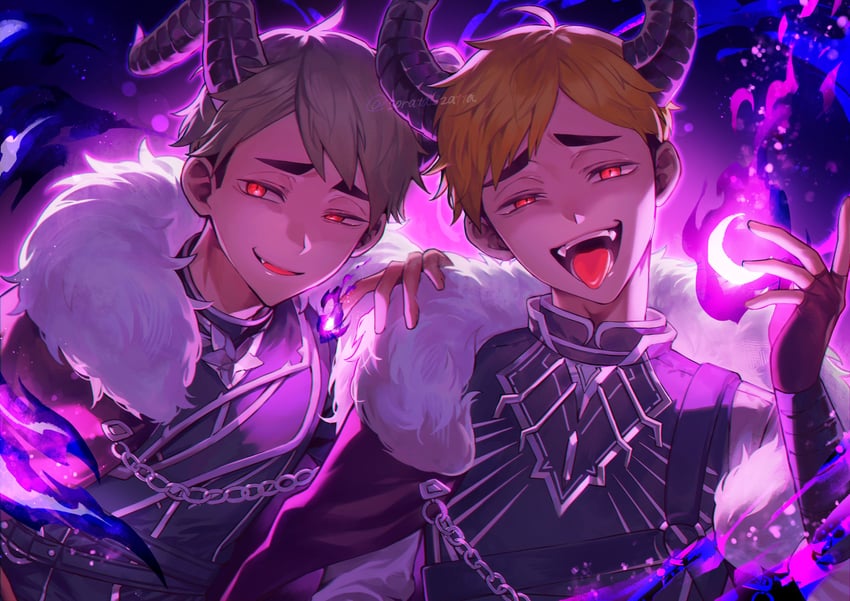 miya atsumu and miya osamu (haikyuu!!) drawn by sorata_zatta