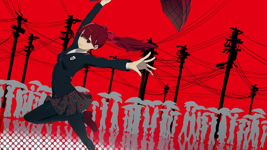 yoshizawa kasumi (persona and 2 more) drawn by misaki_nonaka
