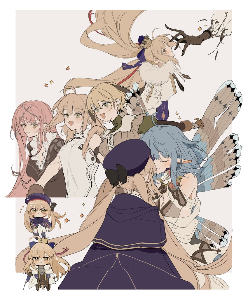 artoria pendragon, artoria caster, medb, gareth, cnoc na riabh, and 1 more (fate and 1 more) drawn by note_nii