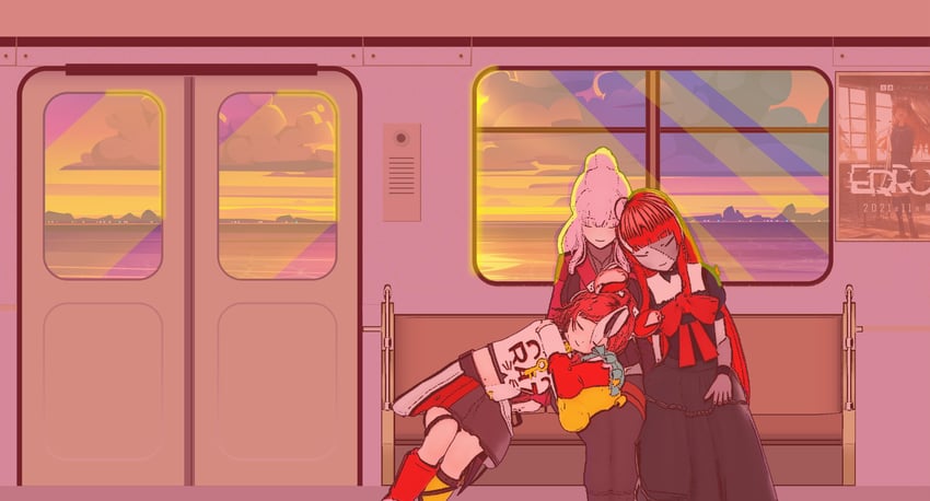mori calliope, hakos baelz, kureiji ollie, and olivia (hololive and 2 more) drawn by tetsuo_shinjiru