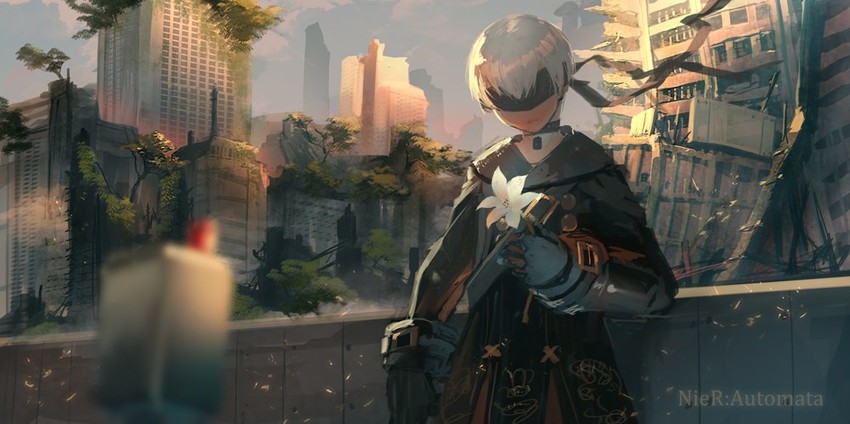 9s and pod (nier and 1 more) drawn by yoshimoto_(dear_life)