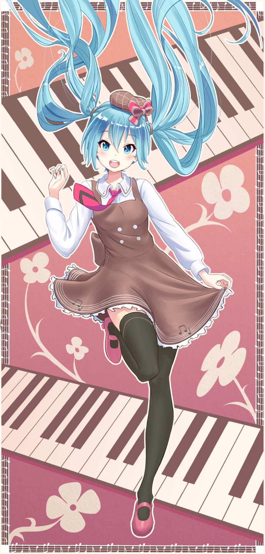 hatsune miku (vocaloid and 1 more) drawn by bib_(bibboss39)