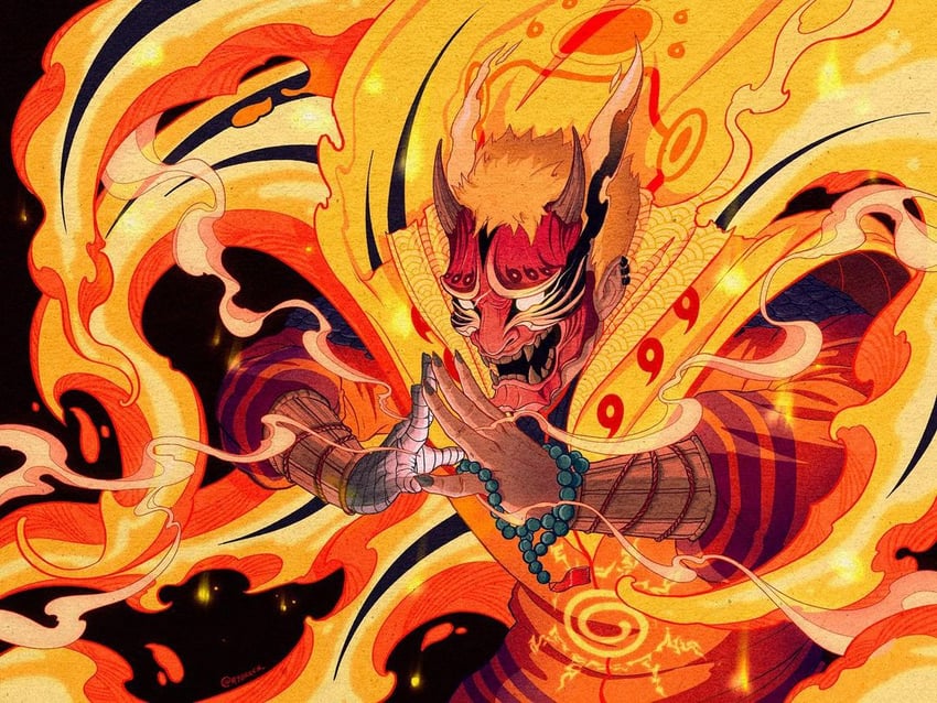 uzumaki naruto (naruto and 1 more) drawn by ryokken