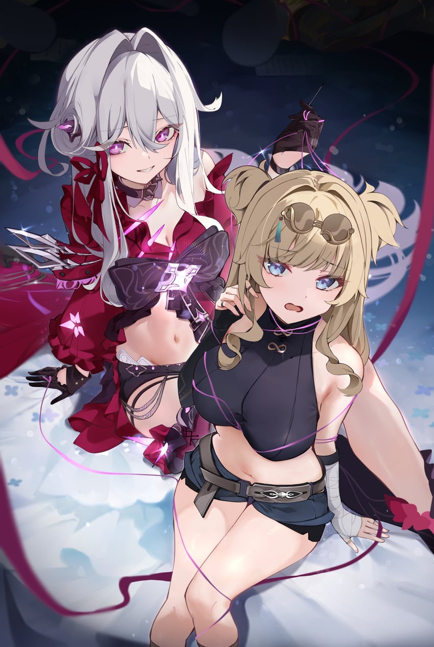 thelema nutriscu and songque (honkai and 1 more) drawn by kaya_(ayase_kaya)