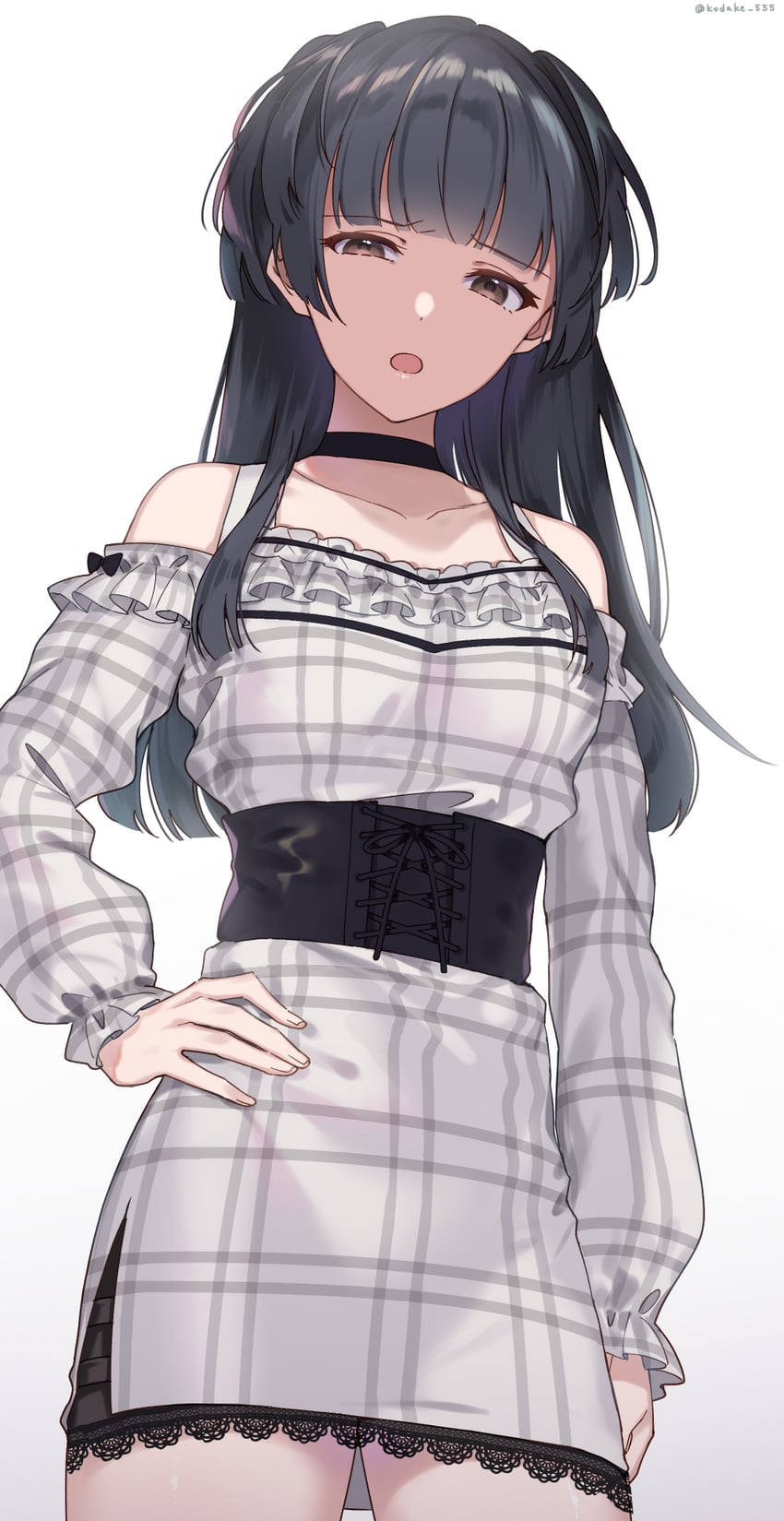 mayuzumi fuyuko (idolmaster and 1 more) drawn by takeko_spla