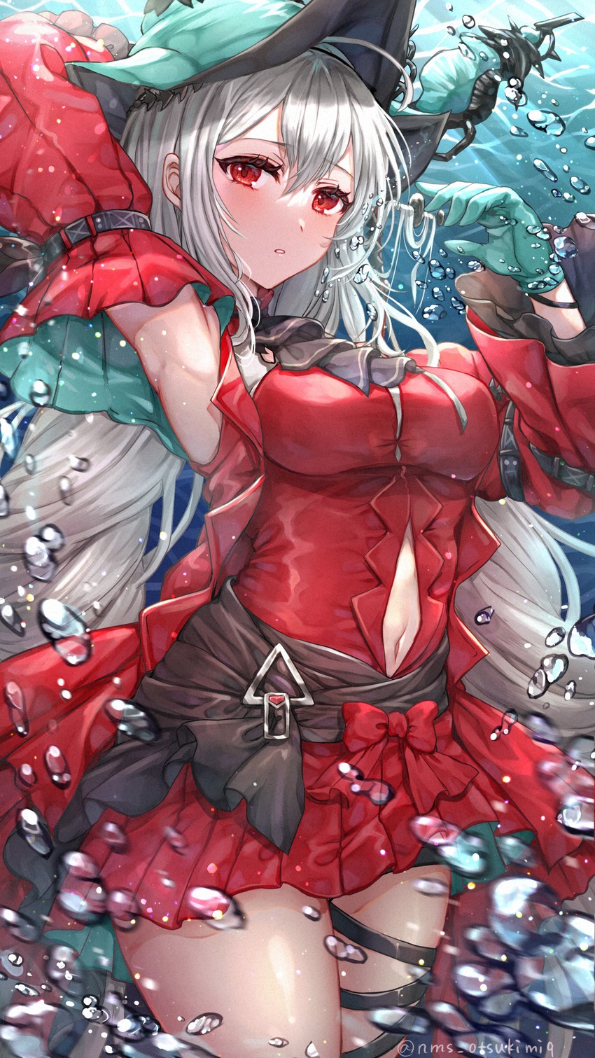 skadi and skadi the corrupting heart (arknights) drawn by nyamaso