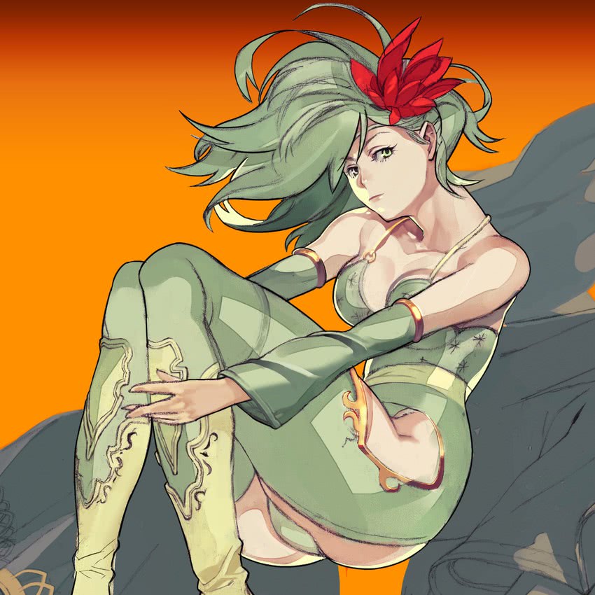 rydia (final fantasy and 1 more) drawn by kaiseki