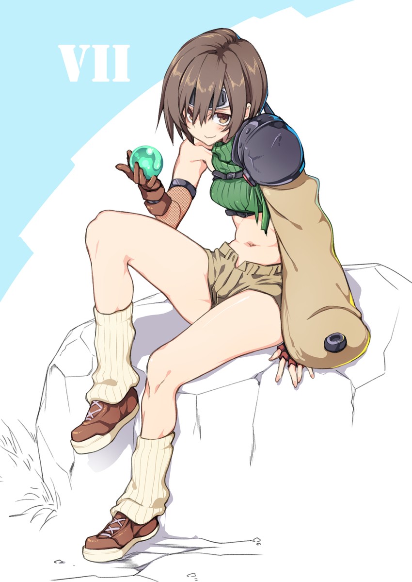yuffie kisaragi (final fantasy and 1 more) drawn by 10mo