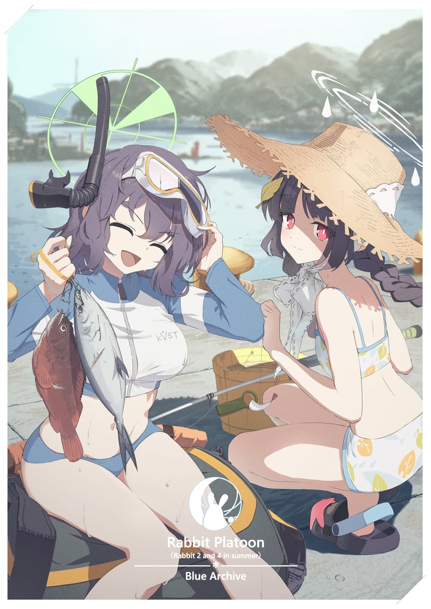 miyu and saki (blue archive) drawn by tena_(tenor_07209)