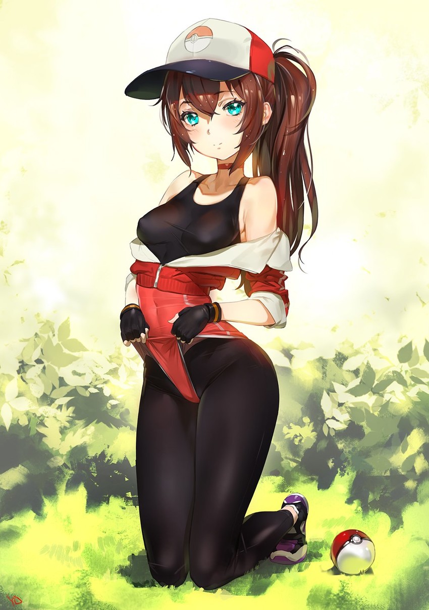 female protagonist (pokemon and 1 more) drawn by yd_(orange_maru)