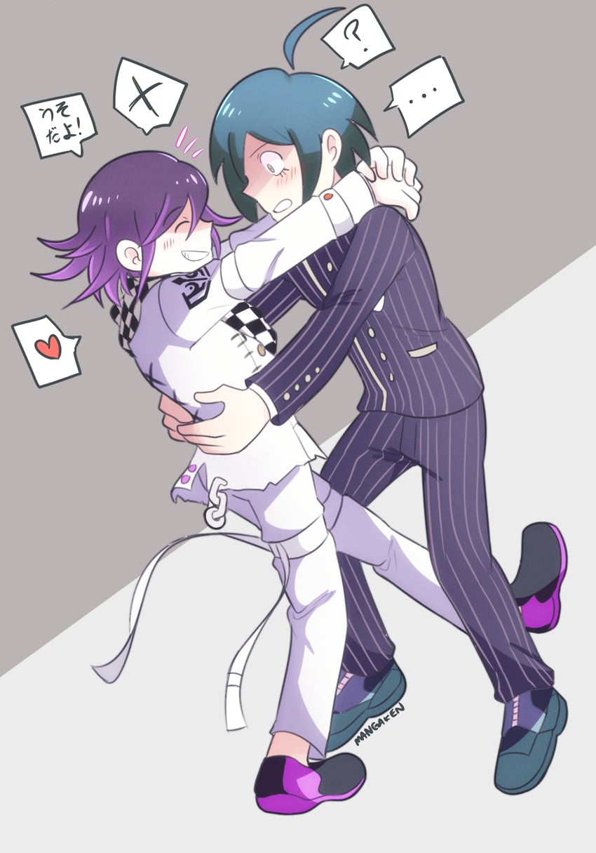 oma kokichi and saihara shuichi (danganronpa and 1 more) drawn by mangaken