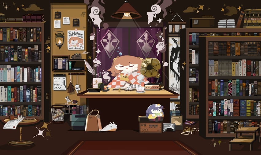 hieda no akyuu, futatsuiwa mamizou, and motoori kosuzu (touhou and 2 more) drawn by thatpebble