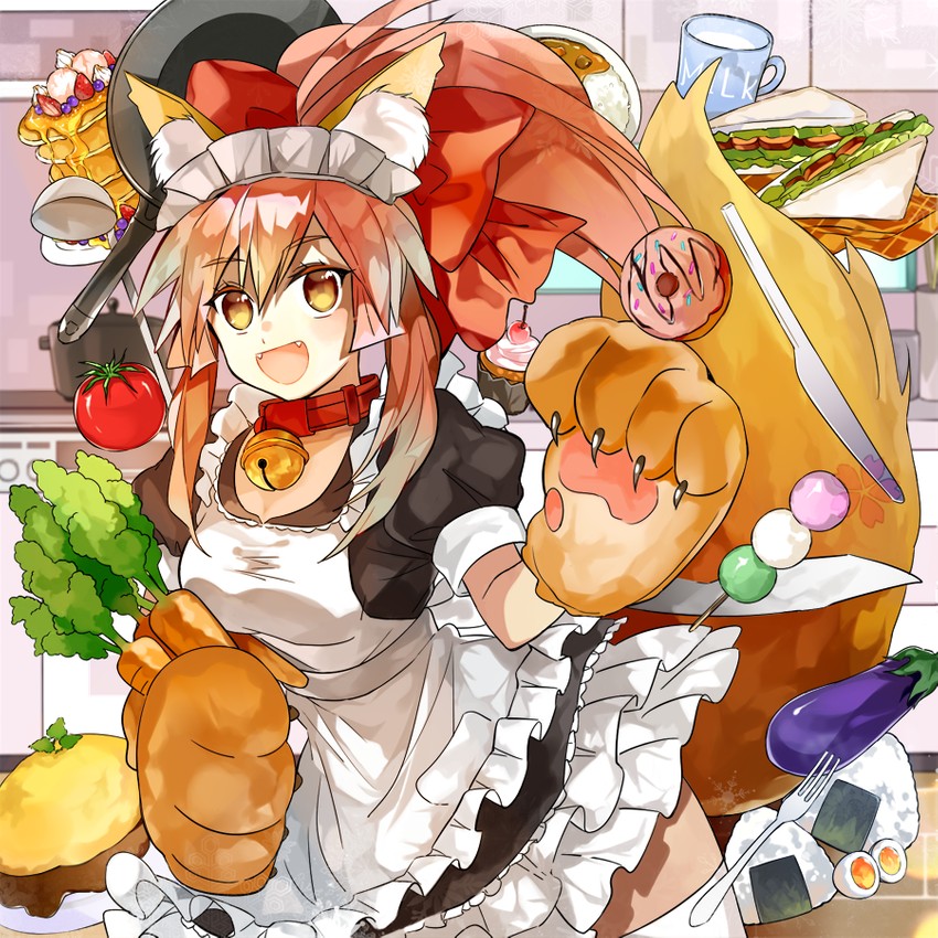 tamamo and tamamo cat (fate and 1 more) drawn by yubacha