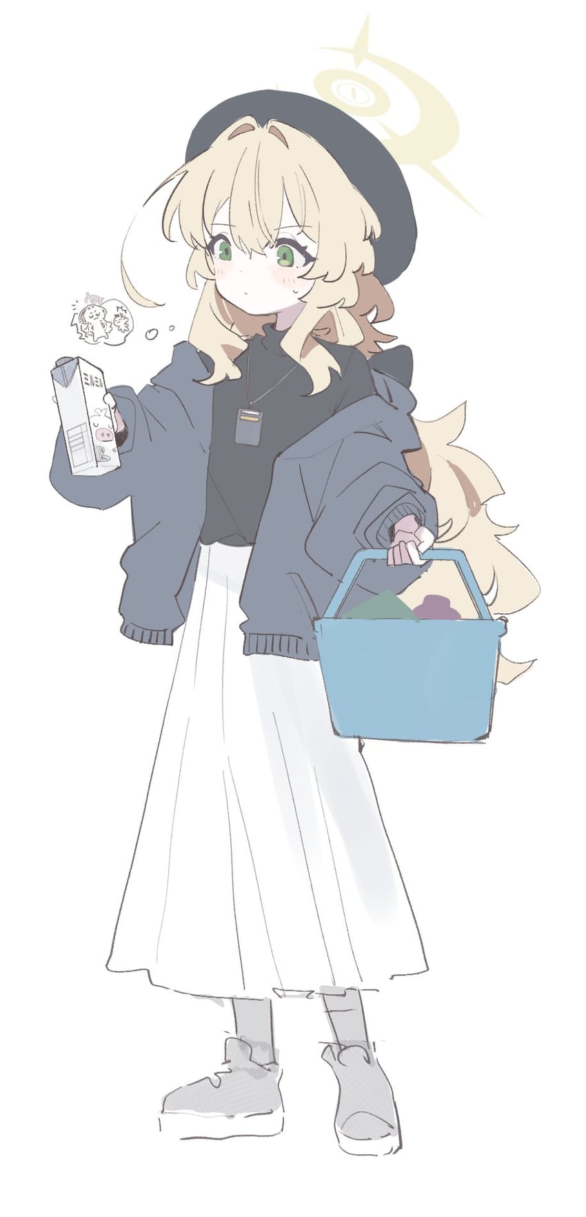 sensei, doodle sensei, and professor niyaniya (blue archive) drawn by retri