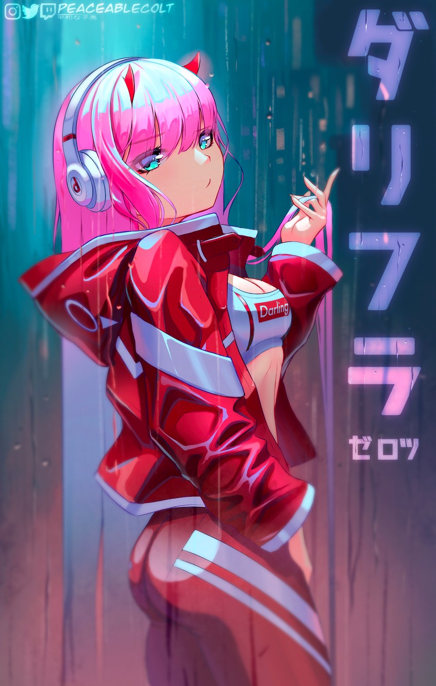 zero two (darling in the franxx) drawn by peaceablecolt