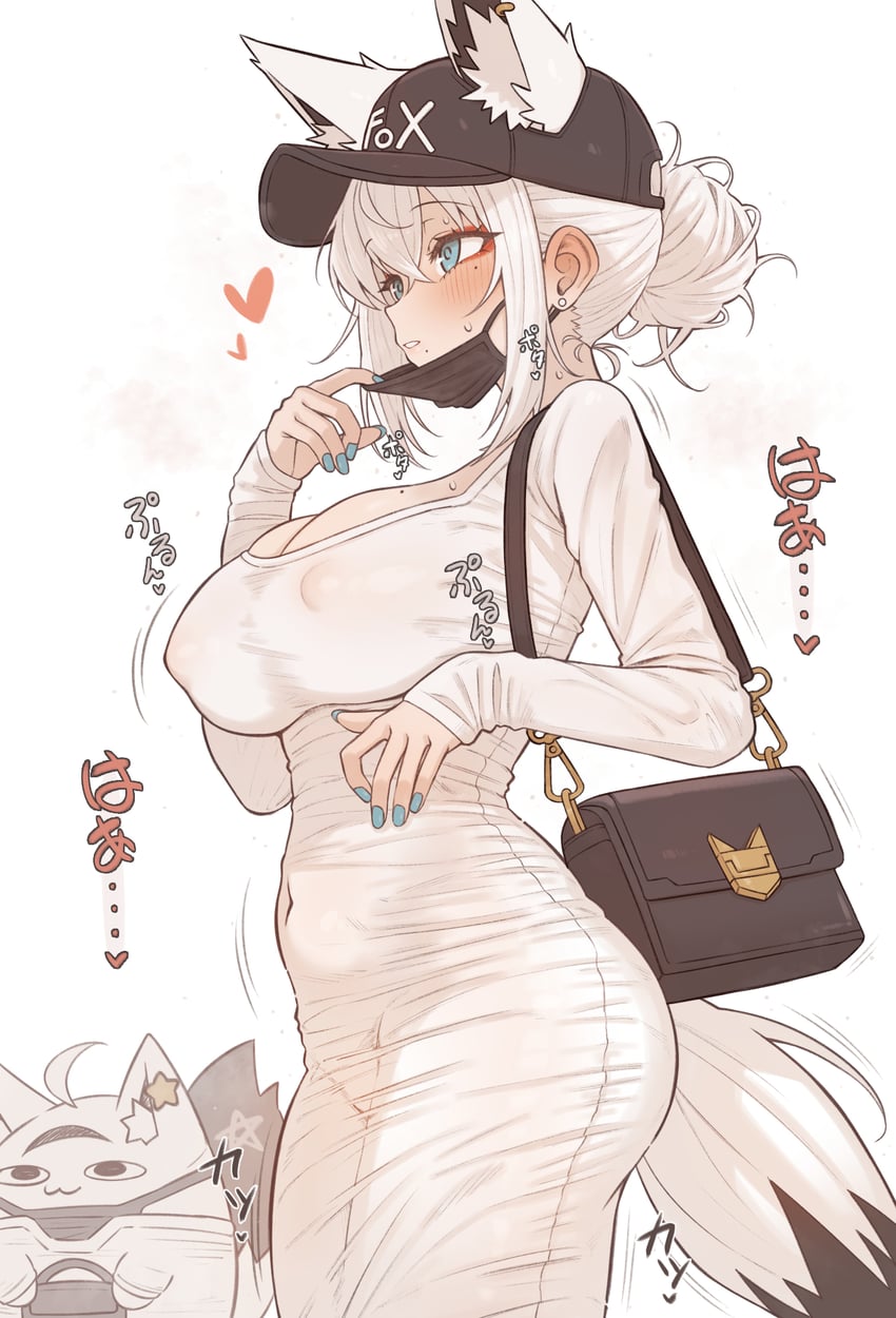 shirakami fubuki and miteiru (hololive) drawn by shiroi_yoru
