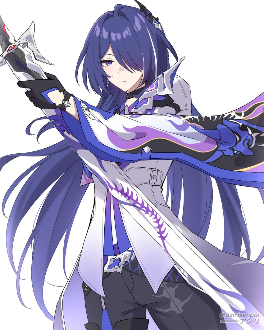 acheron (honkai and 1 more) drawn by asiri_senpai