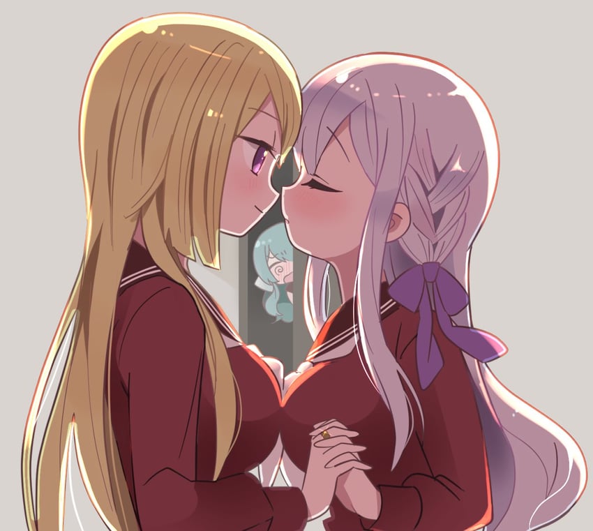 kon kanaho, miyagawa takane, and toki kureha (assault lily) drawn by miyuara