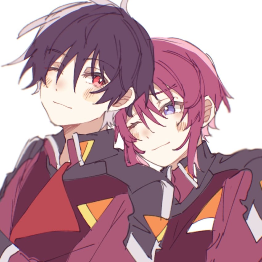 lunamaria hawke and shinn asuka (gundam and 2 more) drawn by er1ji6ou2004